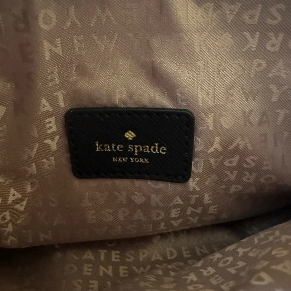 Kate Spade Emery Street Amy Glitter Rose Gold Crossbody With Black Bow - Picture 14 of 14